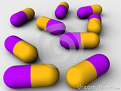 Medical pills Stock Photo