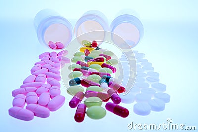 Medical pills Stock Photo