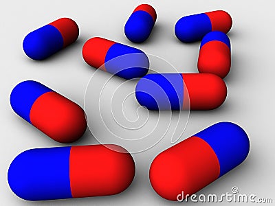 Medical pills Stock Photo