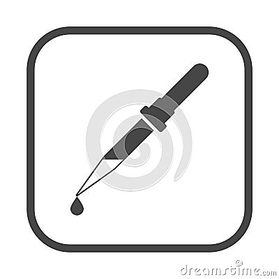 Medical pipette icon Vector Illustration