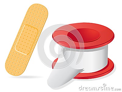 Medical plaster vector illustration Vector Illustration