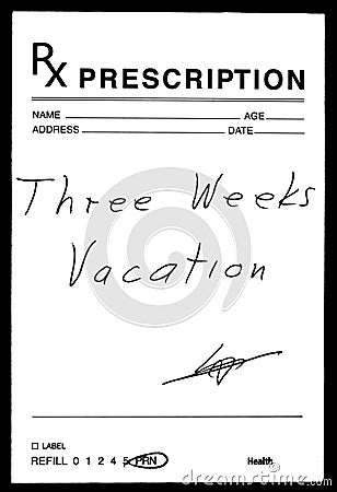 Medical Prescription Stock Photo