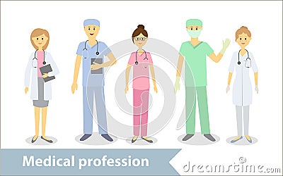 Medical profession Vector Illustration