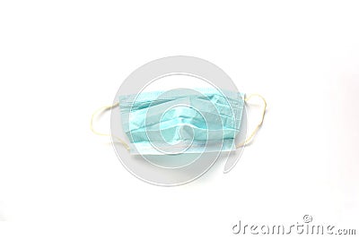 Medical protective mask on a white background Stock Photo