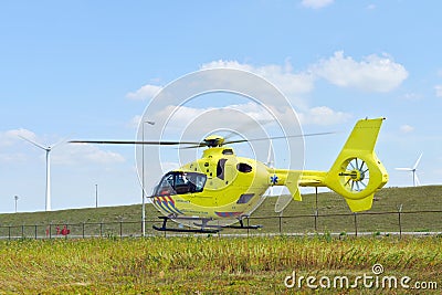 Medical rescue Helicopter Stock Photo