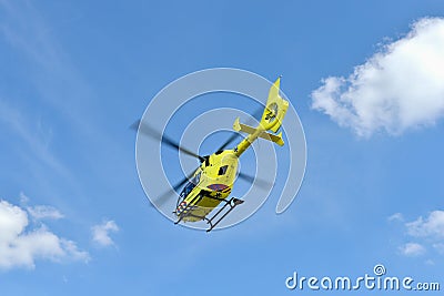 Medical rescue helicopter Editorial Stock Photo