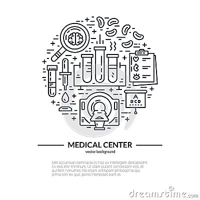 Medical Research Concept Vector Illustration