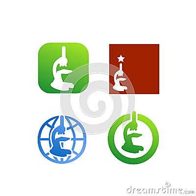 Medical research logo vector Vector Illustration