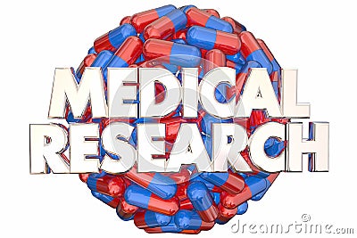 Medical Research Medicine Capsules Pills Find Cure Stock Photo