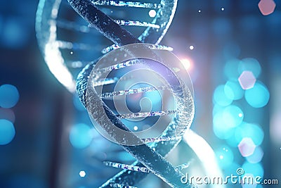 Medical researchers exploring genetics and DNA Stock Photo