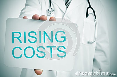 Medical rising costs Stock Photo