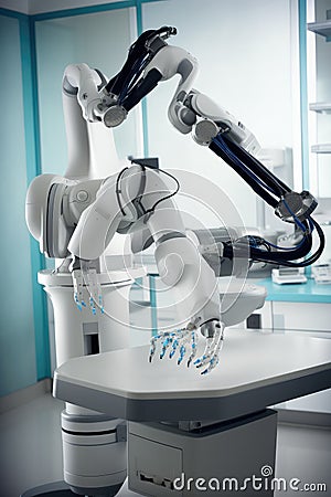 Medical robot in action, Generative AI Stock Photo