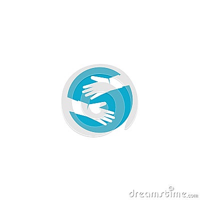 Medical safety gloves icon Vector Illustration