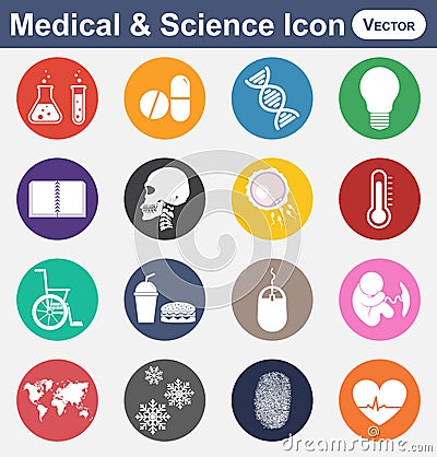 Medical and Science icon Vector Illustration