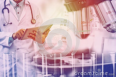 Medical science research concept. Stock Photo