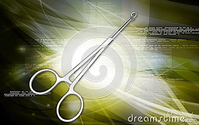 Medical scissor tool Stock Photo