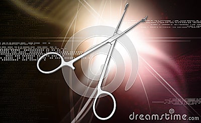 Medical scissor tool Stock Photo