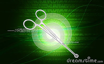 Medical scissor tool Stock Photo