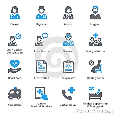 Medical Services Icons Set 3 - Sympa Series Vector Illustration