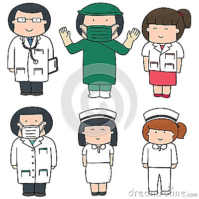 Medical staff Vector Illustration