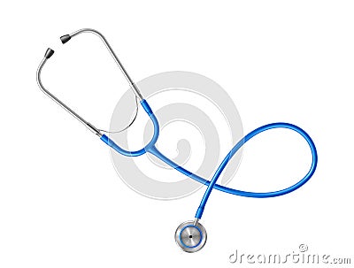 Medical stethoscope realistic. Diagnostic tools for doctor healthcare, pulse, heartbeat and breath Vector Illustration