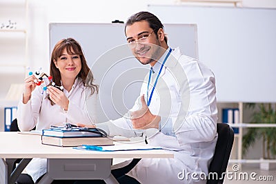 Medical students in the classroom Stock Photo