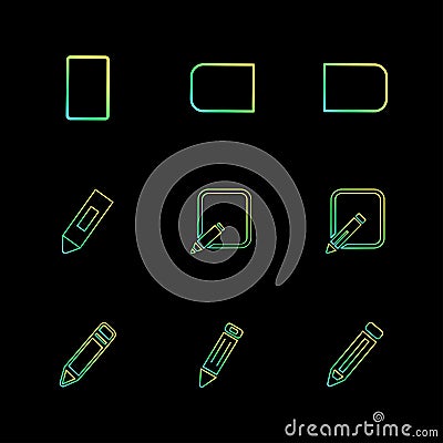 medical , surgury , tools , stationary , pencil , pen , eps icon Vector Illustration