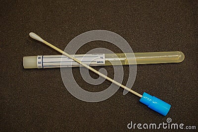 Medical swab for culture Stock Photo