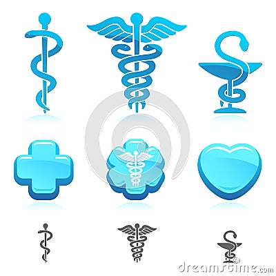 Medical symbol set. Vector Vector Illustration