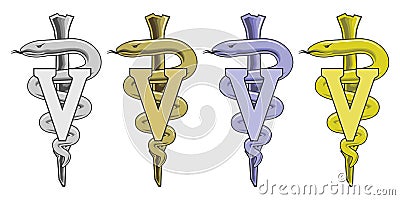 Medical Symbol - Veterinarian Vector Illustration