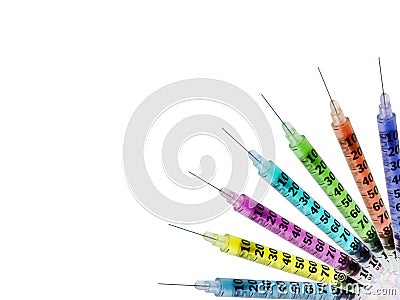 Medical Syringes Stock Photo