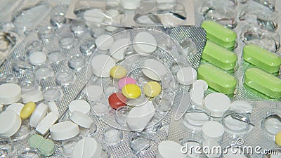 Medical tablet packing Stock Photo