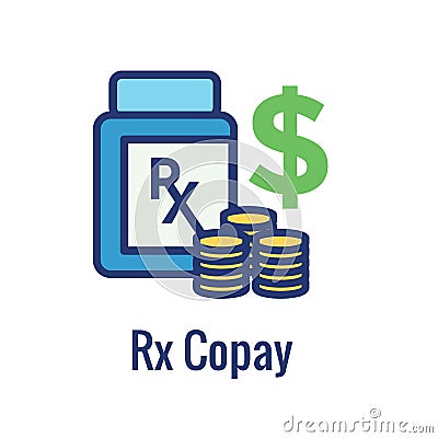 Medical Tax Savings - Health savings account or flexible spending account has HSA, FSA, tax-sheltered savings Vector Illustration