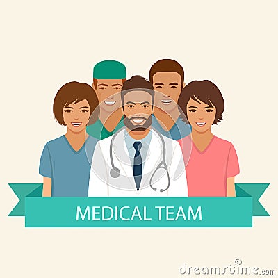 Medical team Vector Illustration