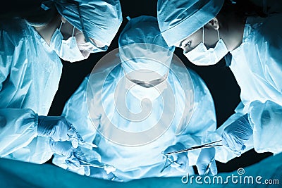 Medical team performing operation Stock Photo