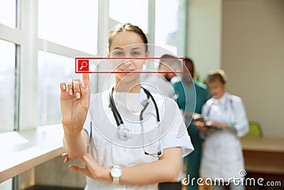 Medical technology and doctor staff service concept. Stock Photo