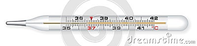 Medical thermometer Cartoon Illustration