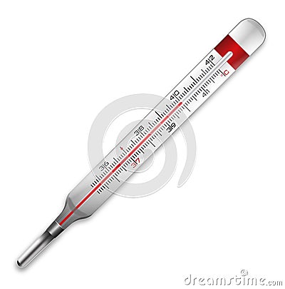 Medical thermometer Cartoon Illustration