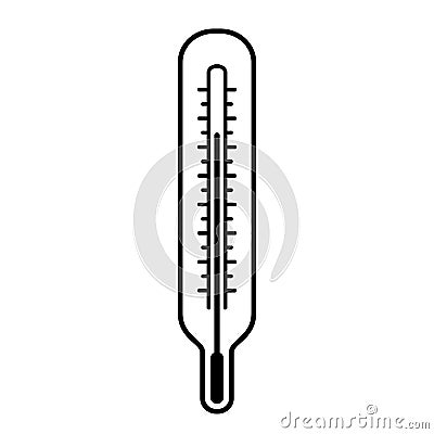 Medical thermometer vector icon Vector Illustration