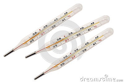 Medical thermometers Stock Photo