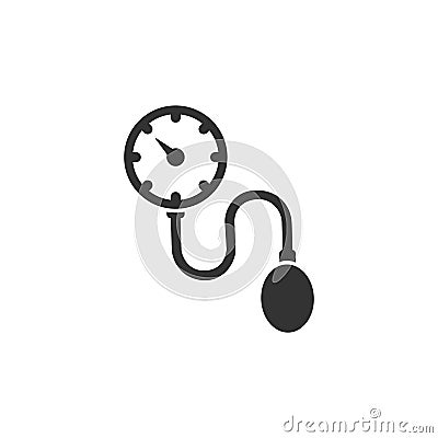 Medical tonometer icon on a white background. Blood pressure check Cartoon Illustration