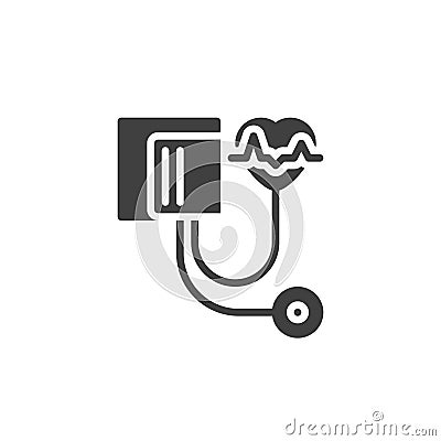 Medical tonometer vector icon Vector Illustration