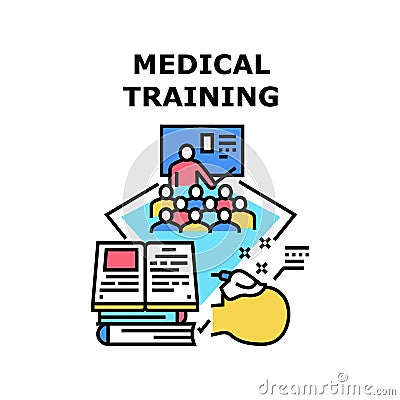 Medical training icon vector illustration Vector Illustration