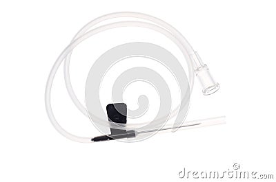 Medical transfusion needle tube Stock Photo