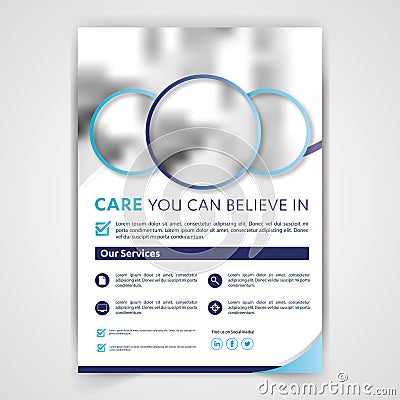 Medical travel tourism real estate flyer ,brochure, template design, poster corporate identity Vector Illustration