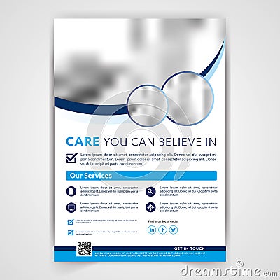 Medical travel tourism real estate flyer ,brochure, template design, poster corporate identity Vector Illustration