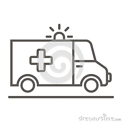 Medical van - Ambulance icon Vector Illustration