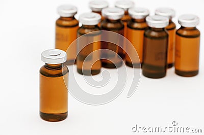 Medical vials Stock Photo