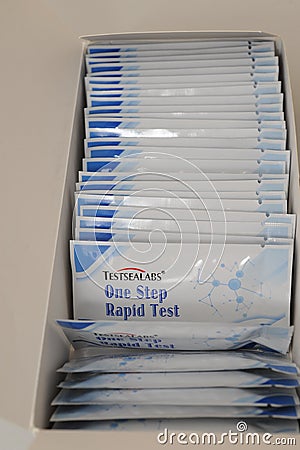 Coronavirus blood test. Editorial Stock Photo