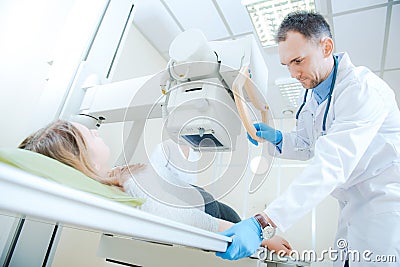 Medical X Ray Imaging by Doctor Stock Photo